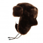 Toque Louis Fausse Fourrure Acrylique Marron/Fauve - Traclet