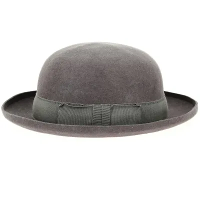 Brown Wool Felt Foldable Bowler Hat - Traclet Reference: 12966 | Traclet Hat Shop