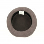 Brown Wool Felt Foldable Bowler Hat - Traclet