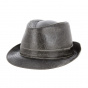 Aged Faux Leather Trilby Hat - Traclet