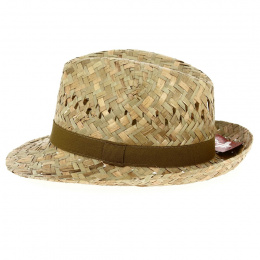 Urbino Fedora Hat Straw Beige Ribbon - Traclet