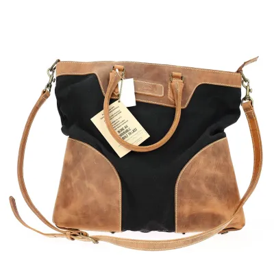 Sac De Voyage Cambridge Carry Marron & Noir - Tilley Reference : 12976 | Chapellerie Traclet