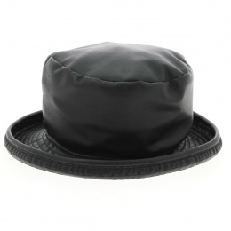 High quality faux leather bucket hat