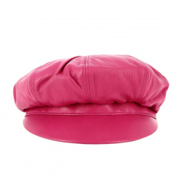 Genuine Leather Newsboy Cap - Traclet