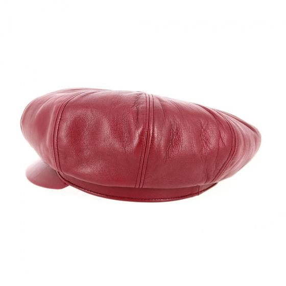 Genuine Leather Newsboy Cap - Traclet