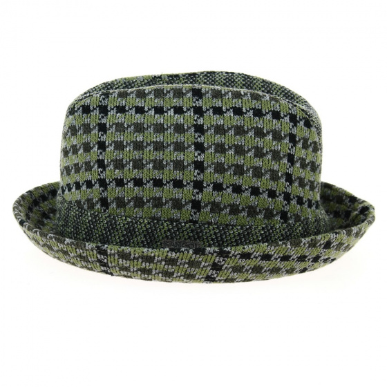 Chapeau Trilby Tweed Jacquard Vert - Kangol