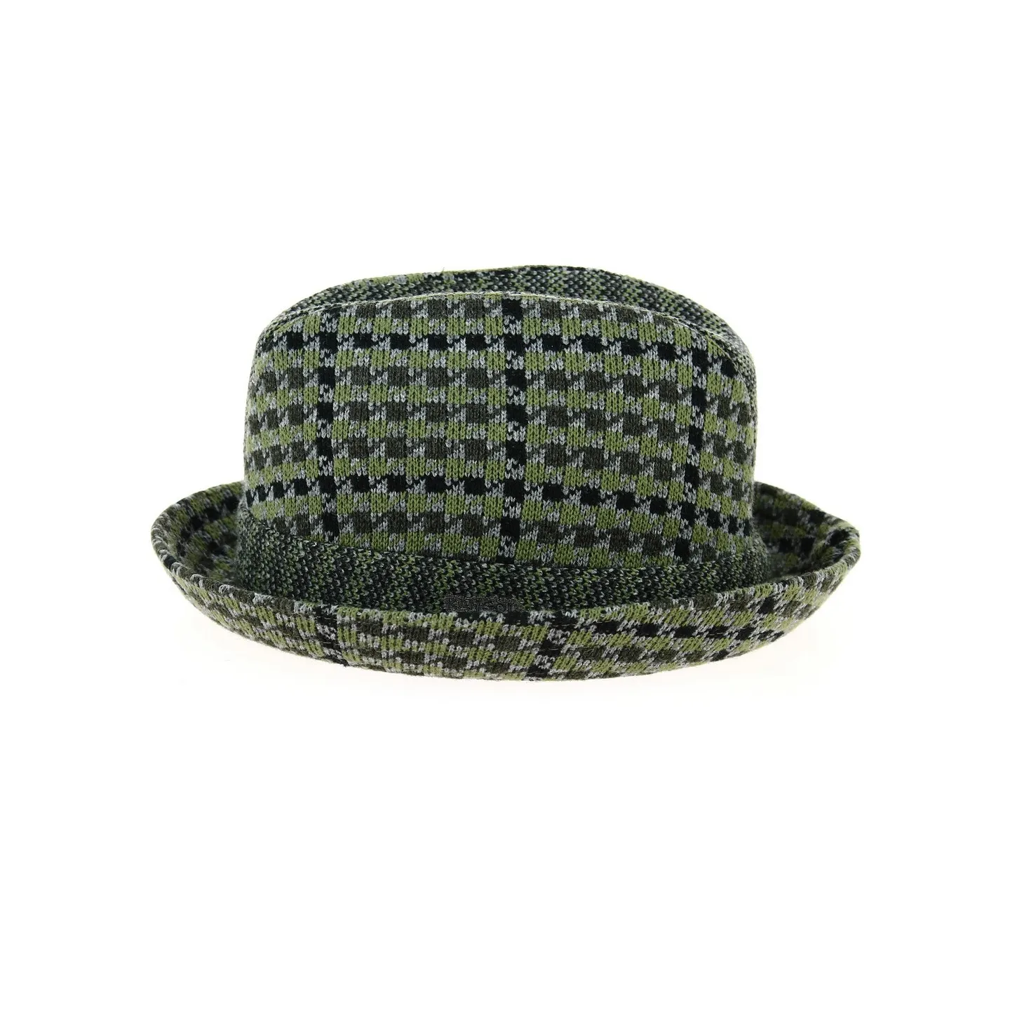 Chapeau Trilby Tweed Jacquard Vert - Kangol Reference : 13001 | Chapellerie Traclet