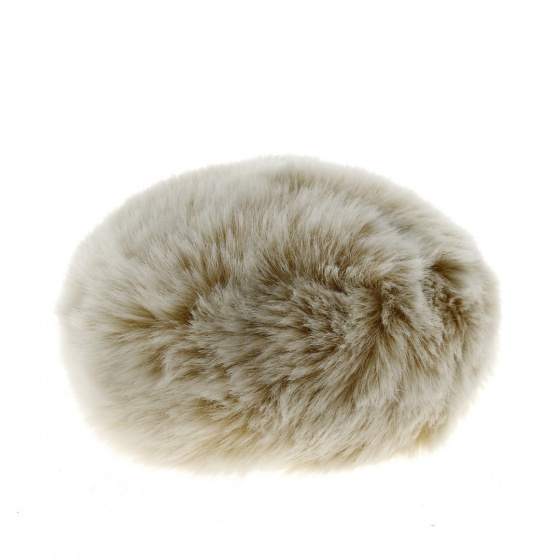 Courchevel Beige Faux Fur Toque - Traclet