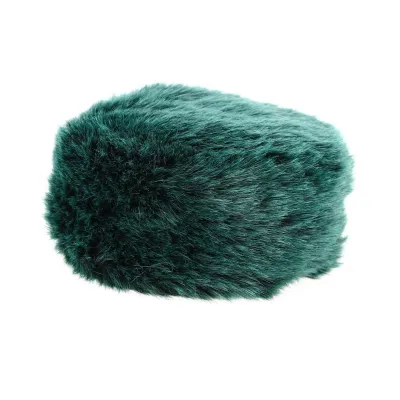 Courchevel Green Faux Fur Hat - Traclet Reference: 13005 | Traclet Hat Shop