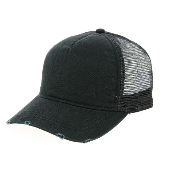 Rappern Destroy Trucker Cap Black - Atlantis