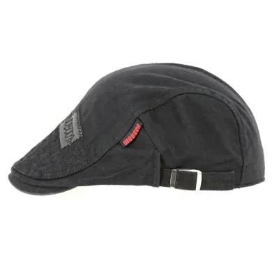 Voboom Black Cotton Duck Bill Cap - Traclet Reference: 13029 | Traclet Hat Shop