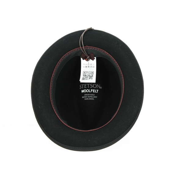 Chapeau Player Sandata Feutre Laine Noir - Stetson Chapeau Player Sandata Feutre Laine Noir - Stetson