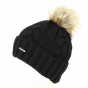 Chunky Knit Beanie Hat with Pompom - Stetson