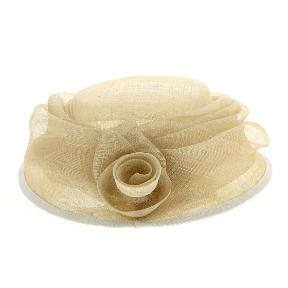 Aliska Flower Straw Ceremony Hat - Traclet
