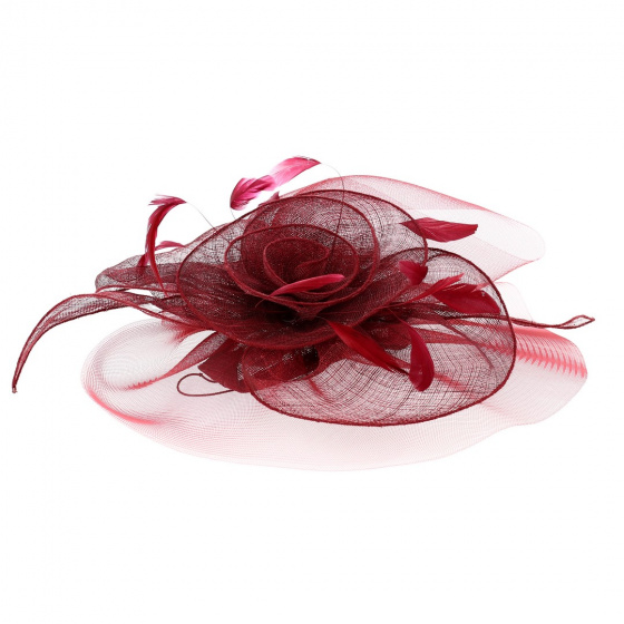 Chapeau de Cérémonie Chaploir Paille & Sisal Bordeaux - Traclet Chapeau de Cérémonie Chaploir Paille & Sisal Bordeaux - Traclet
