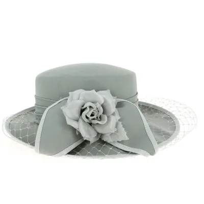 Chapeau de Cérémonie Somers Gris Clair - Traclet Reference : 13072 | Chapellerie Traclet