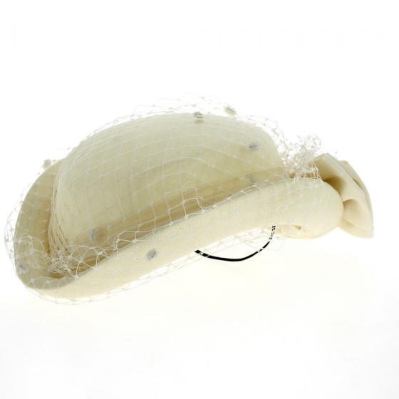 Jahia Ecru Ceremonial Hat - Traclet