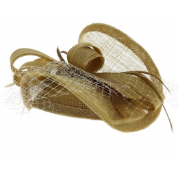 Straw & Sisal Beige Ceremonial Hat - Traclet