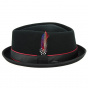 Porkpie Diamond Forza Wool & Cashmere Hat Black - Stetson