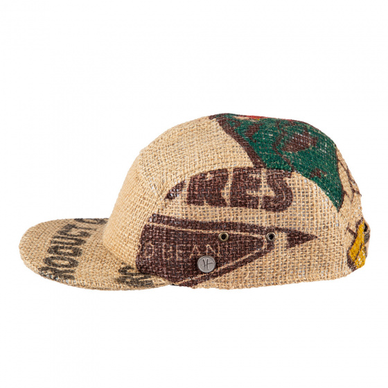 Casquette Strapback 5 panels Ristretto Jute - ReHats