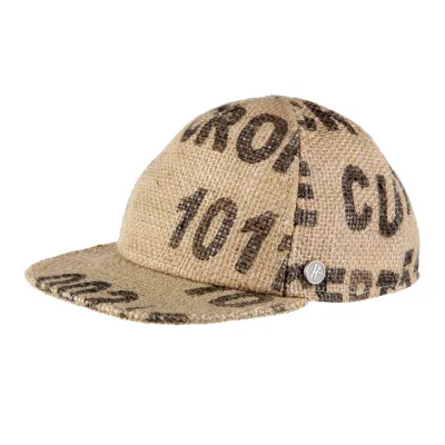 Casquette baseball en tissu recycle black coffee ReHats