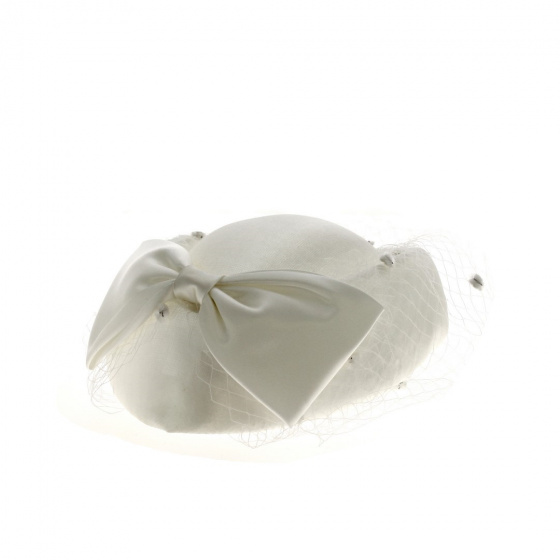 White Lucifer Prestige Evening Hat