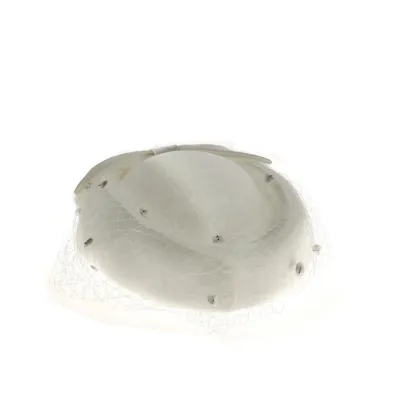 Chapeau Blanc lucifer de soirée prestige Reference : 13096 | Chapellerie Traclet