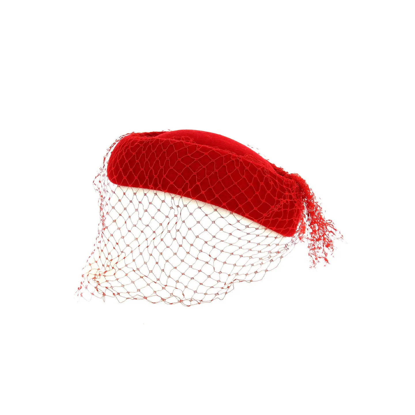 Tambourin Laine & Voile Garance Rouge ou Blanc - Traclet Reference : 13080 | Chapellerie Traclet