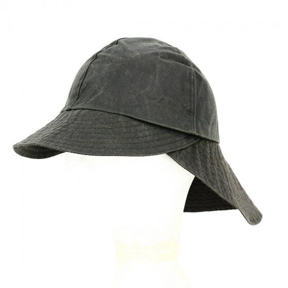 Casquette Imperméable Coton Ciré Marron - Torpedo Casquette Imperméable Coton Ciré Marron - Torpedo