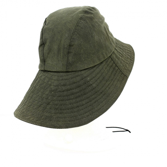 Bob Imperméable Coton Ciré Olive - Traclet Bob Imperméable Coton Ciré Olive - Traclet