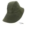 Bob Imperméable Coton Ciré Olive - Traclet Reference : 13140 | Chapellerie Traclet