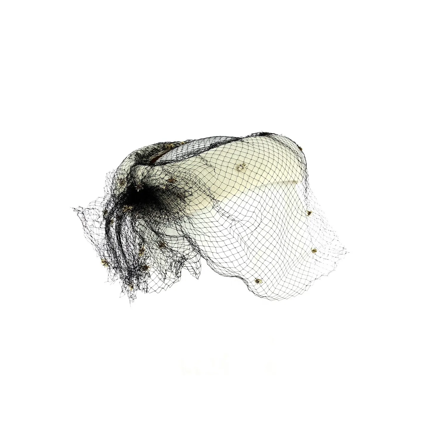 White Open Festive Tambourine Reference: 13176 | Traclet Hat Shop