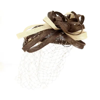 Accessoire de Tête Cérémonie Beige & Marron - Traclet Reference : 13185 | Chapellerie Traclet