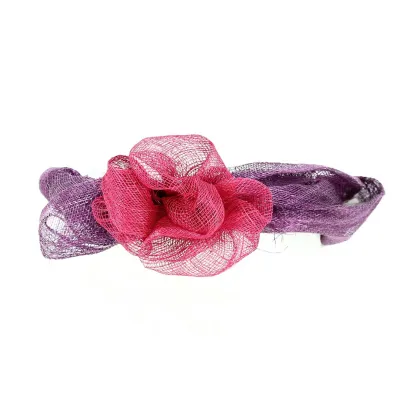 Bandeau de Cérémonie Violet & Rose - Traclet Reference : 13189 | Chapellerie Traclet
