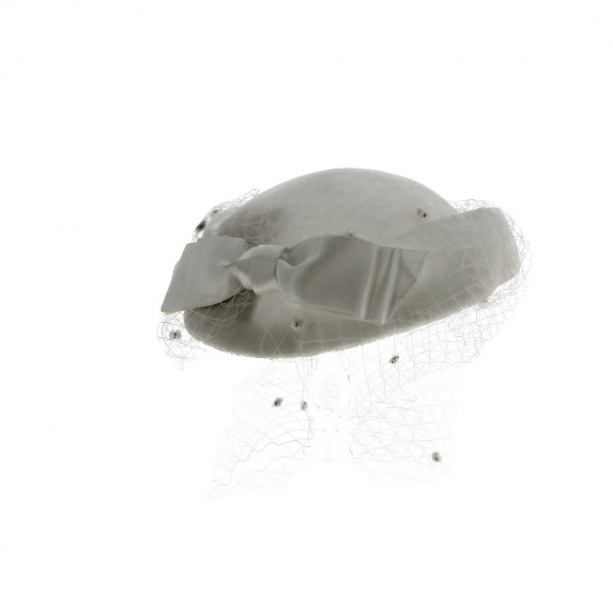 Chapeau prestige velours Blanc