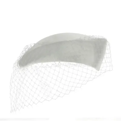 Chapeau Elégance de Cérémonie ou de Cabaret Blanc Reference : 13201 | Chapellerie Traclet
