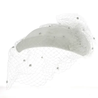 Chapeau de Cérémonie Prestance EDY Blanc Reference : 13202 | Chapellerie Traclet