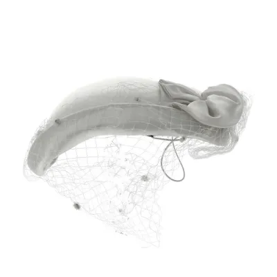 Chapeau de Cérémonie EDY Paradis Blanc ou Ecru Reference : 13209 | Chapellerie Traclet