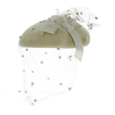 Tambourin Ceremony Felt & White Bow - Traclet Reference: 13208 | Chapellerie Traclet