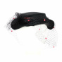 Black Satin & Sequin Ceremony Hat - Traclet