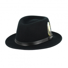 Lindsey Traveller Hat Felt Vitafelt Black - Stetson