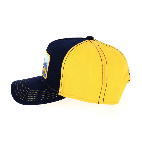 Navy & Yellow Polar Bear Trucker Cap - Stetson