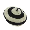 Béret Audrey Twig Stripe Laine Noir & Gris - Brixton Reference : 13257 | Chapellerie Traclet