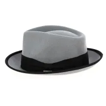 Chapeau Fedora Champ Feutre Laine Gris - Brixton