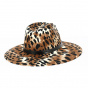 Brown Leopard Layton Fedora Hat - Brixton
