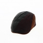 flat leather cap multicolor