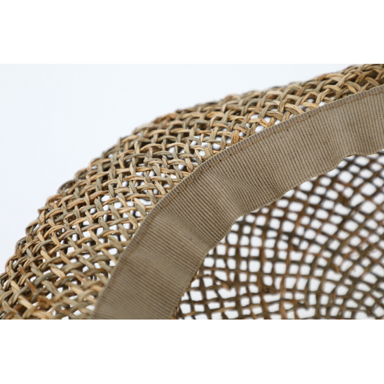 Domed Openwork Straw Cap - Traclet