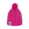 Child Pompom Beanie Alpina Fuchsia - Pipolaki - Chapellerie Traclet Reference: 7211 | Chapellerie Traclet