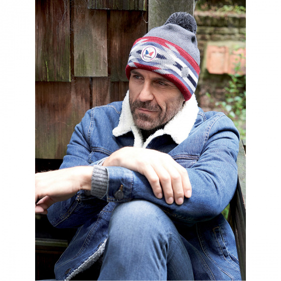 Bonnet à Pompon Charles Anthracite - Pipolaki