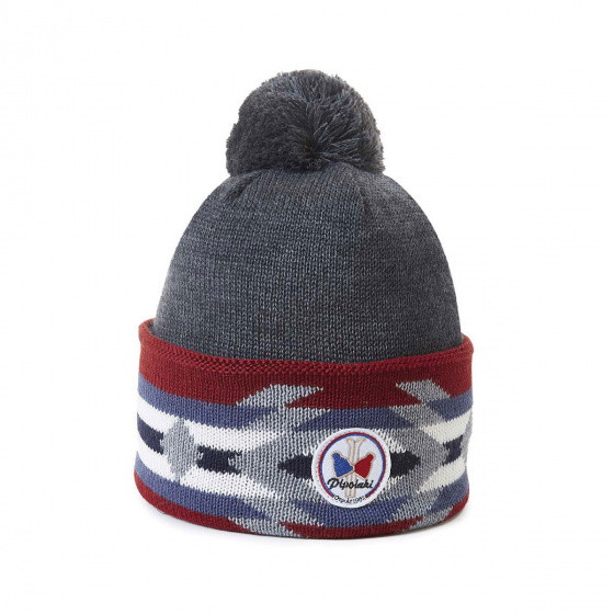 Bonnet à Pompon Charles Anthracite - Pipolaki